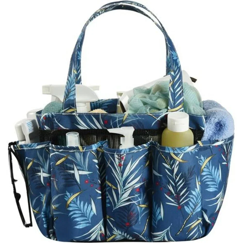 Large Mesh Shower Caddy Bag Bathroom Tote Organizer with Pockets for Dorm Gym